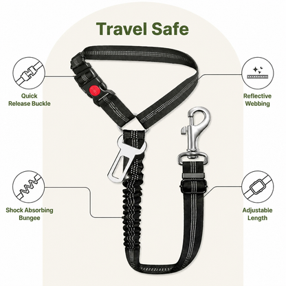 Ortekor Adjustable Reflective & Anti-Shock Harness Leash (Seat Tether)