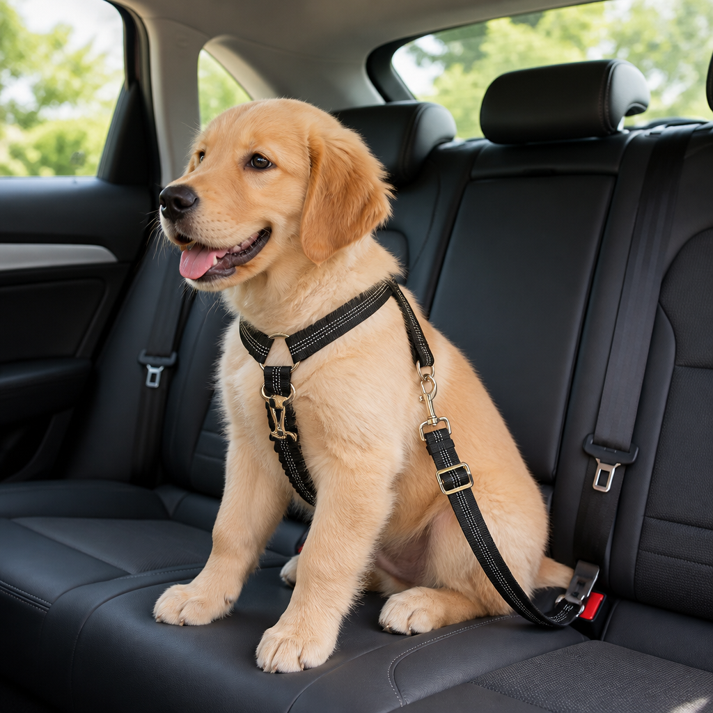 Ortekor Adjustable Reflective & Anti-Shock Harness Leash (Seat Tether)