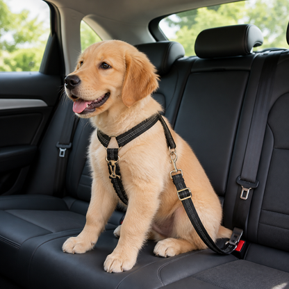 Ortekor Adjustable Reflective & Anti-Shock Harness Leash (Seat Tether)