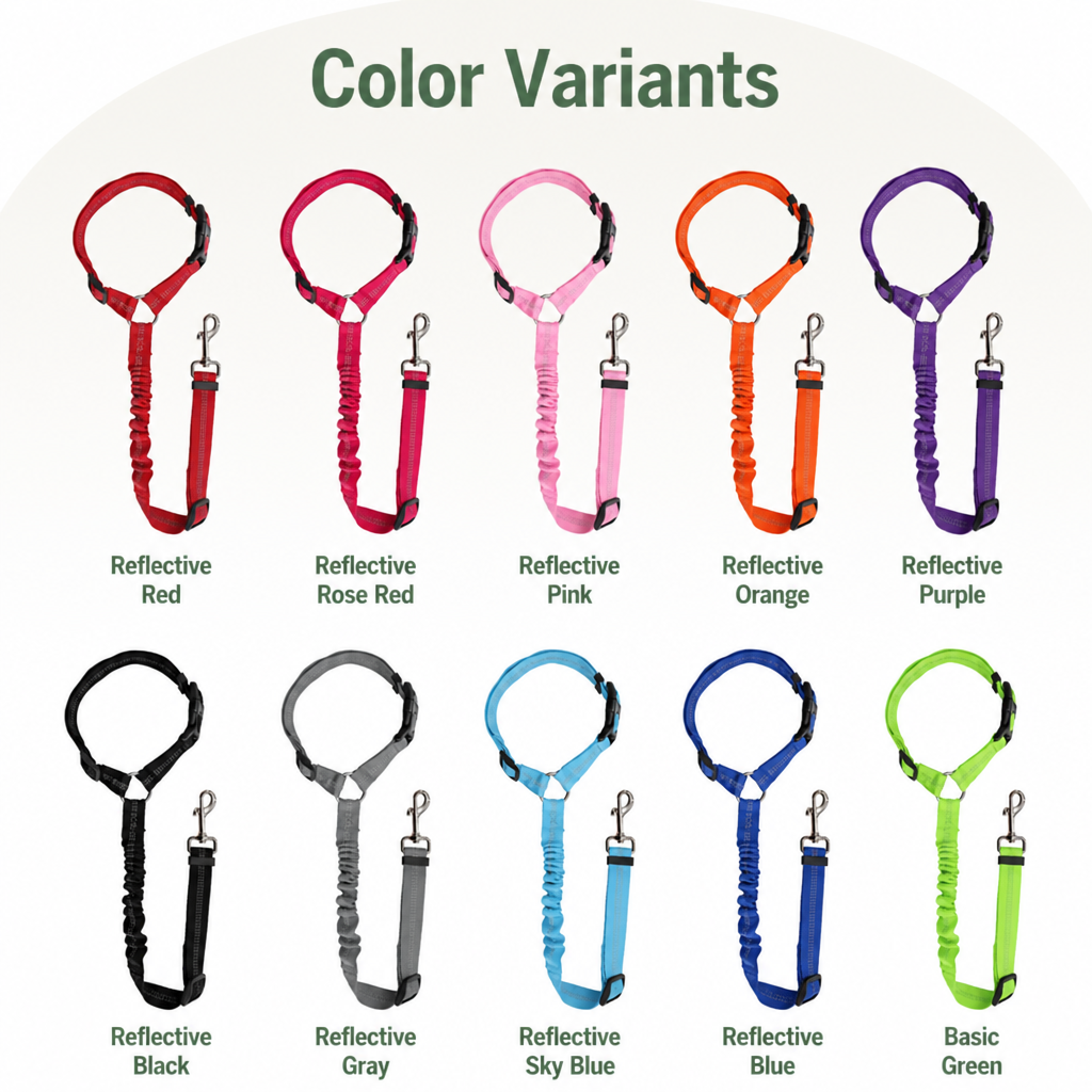 Ortekor Adjustable Reflective Quick-Release Car Seat Belt