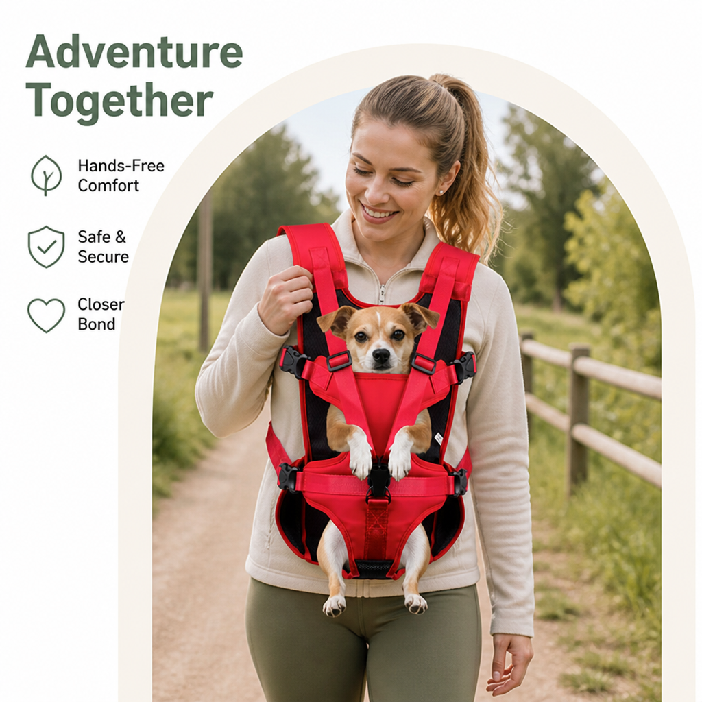 Ortekor Adjustable Straps & Breathable Mesh Front Carrier Backpack