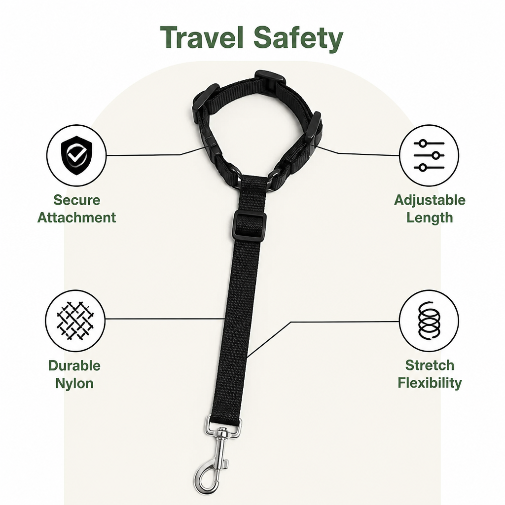 Ortekor Adjustable Stretch Nylon Car Seat Belt