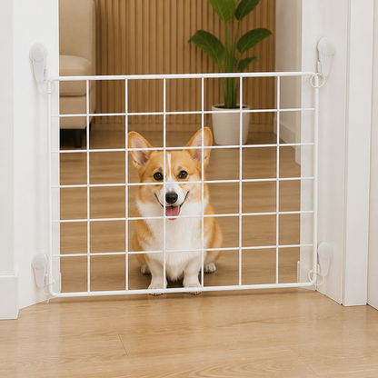 Ortekor Anti-Escape Mesh & Adjustable Steel Frame Puppy Fence