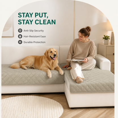 Ortekor Anti-Slip & Hair-Resistant Sofa Seat Cover (2-Piece Set)