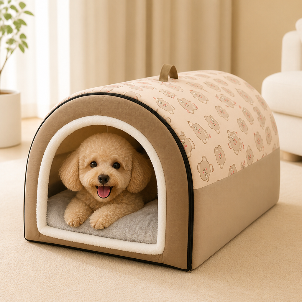 Ortekor Arctic Velvet Winter Warm Dog House (Removable Cover)