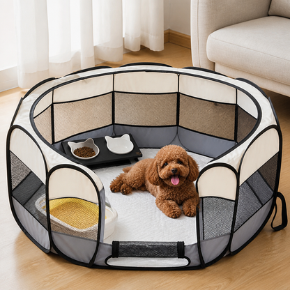 Ortekor Bite-Resistant Oxford & Mosquito-Proof Playpen Tent (Foldable)