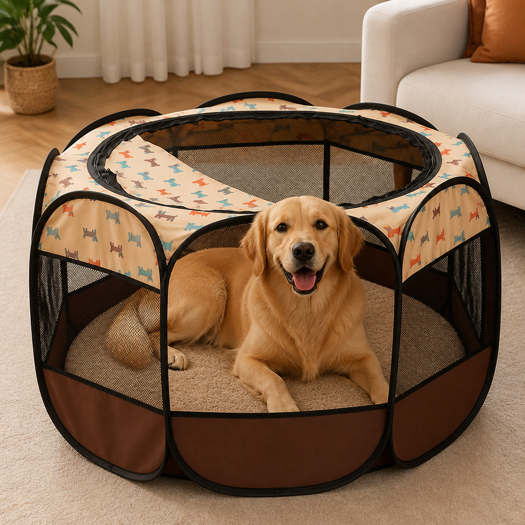 Ortekor Bite-Resistant Oxford & Mosquito-Proof Playpen Tent (Foldable)
