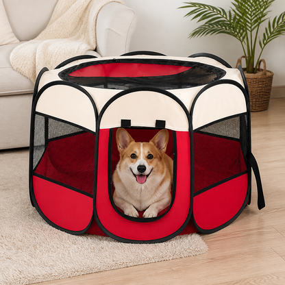 Ortekor Bite-Resistant Oxford & Mosquito-Proof Playpen Tent (Foldable)