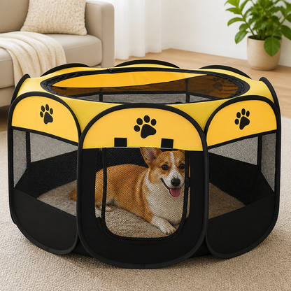 Ortekor Bite-Resistant Oxford & Mosquito-Proof Playpen Tent (Foldable)