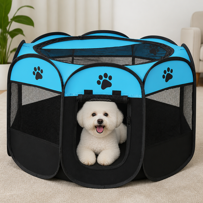 Ortekor Bite-Resistant Oxford & Mosquito-Proof Playpen Tent (Foldable)
