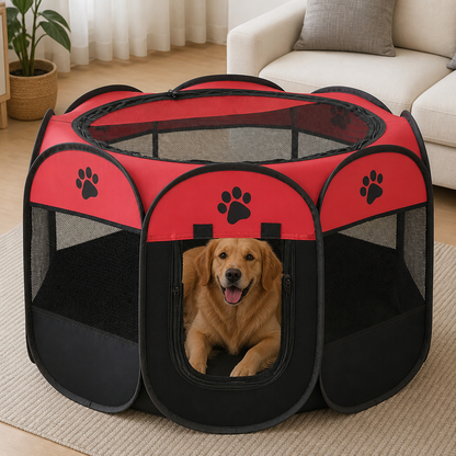 Ortekor Bite-Resistant Oxford & Mosquito-Proof Playpen Tent (Foldable)