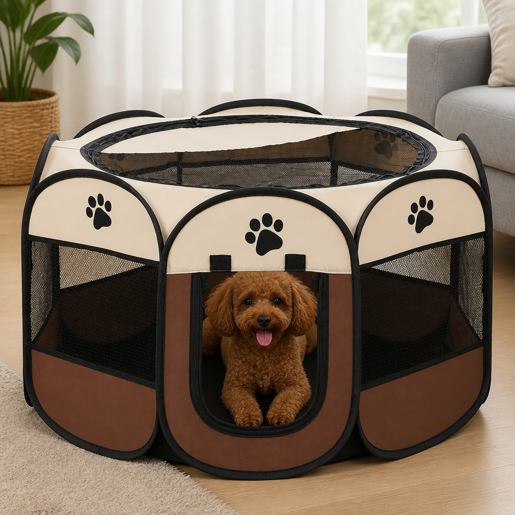 Ortekor Bite-Resistant Oxford & Mosquito-Proof Playpen Tent (Foldable)