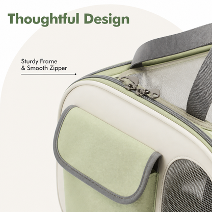 Ortekor Breathable Mesh & Bubble Window Travel Carrier