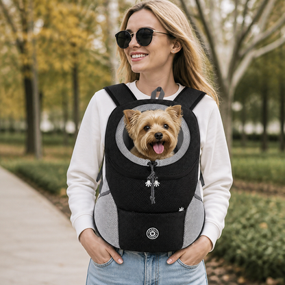 Ortekor Breathable Mesh & Ergonomic Padded Dog Carrier Backpack (Removable Base)