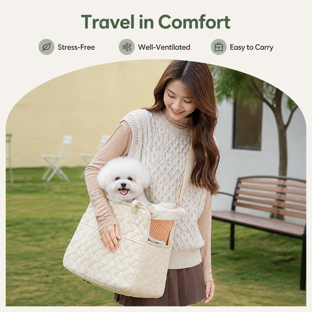 Ortekor Breathable Mesh & Escape-Proof Pet Carrier Tote