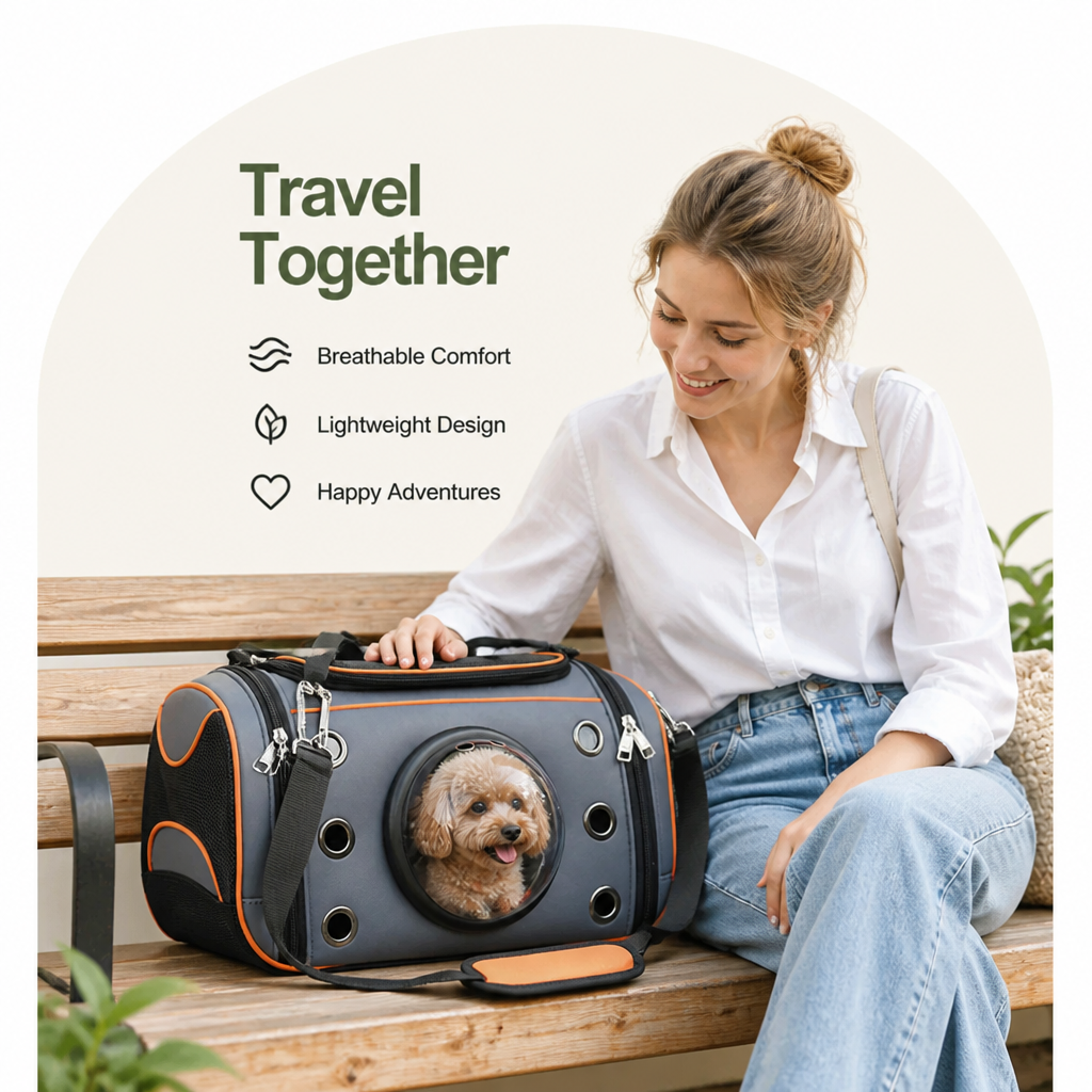 Ortekor Breathable Mesh & Hands-Free Dog Carrier