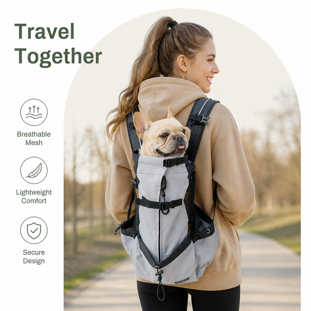 Ortekor Breathable Mesh & Lightweight Dog Backpack Carrier