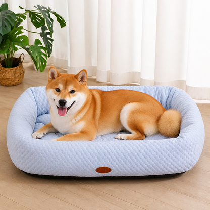 Ortekor Breathable Mesh & No-Power Cooling Dog Bed (Removable Cover)