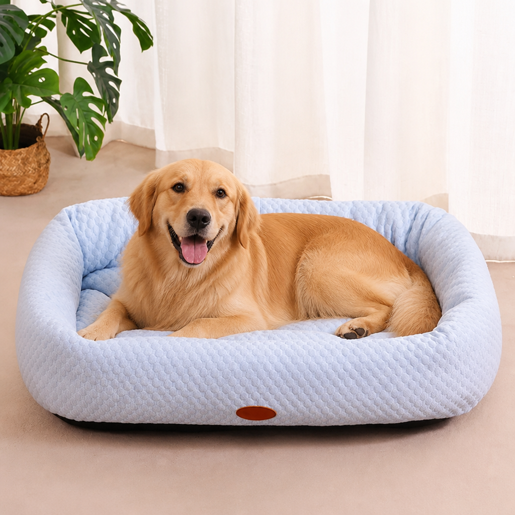 Ortekor Breathable Mesh & No-Power Cooling Dog Bed (Removable Cover)