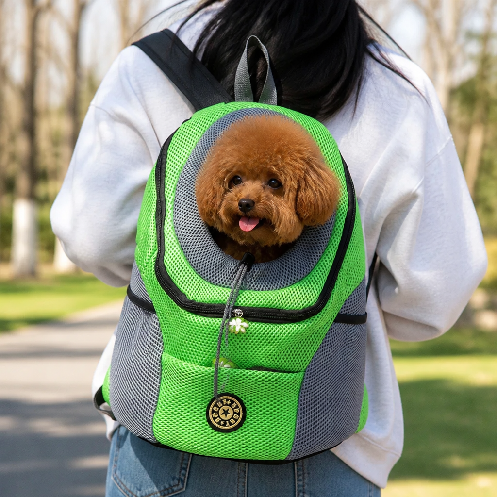 Ortekor Breathable Mesh & Padded Pet Backpack Carrier (Front/Back Convertible)