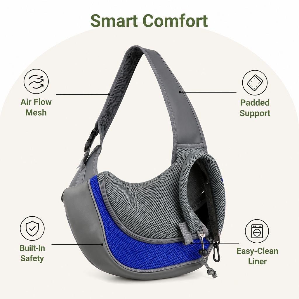 Ortekor Breathable Mesh & Padded Straps Pet Carrier Backpack (Removable Fleece)