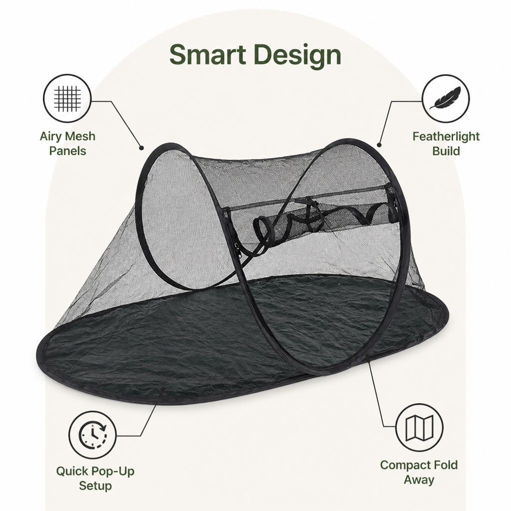 Ortekor Breathable Mesh Pop-Up Pet Tent