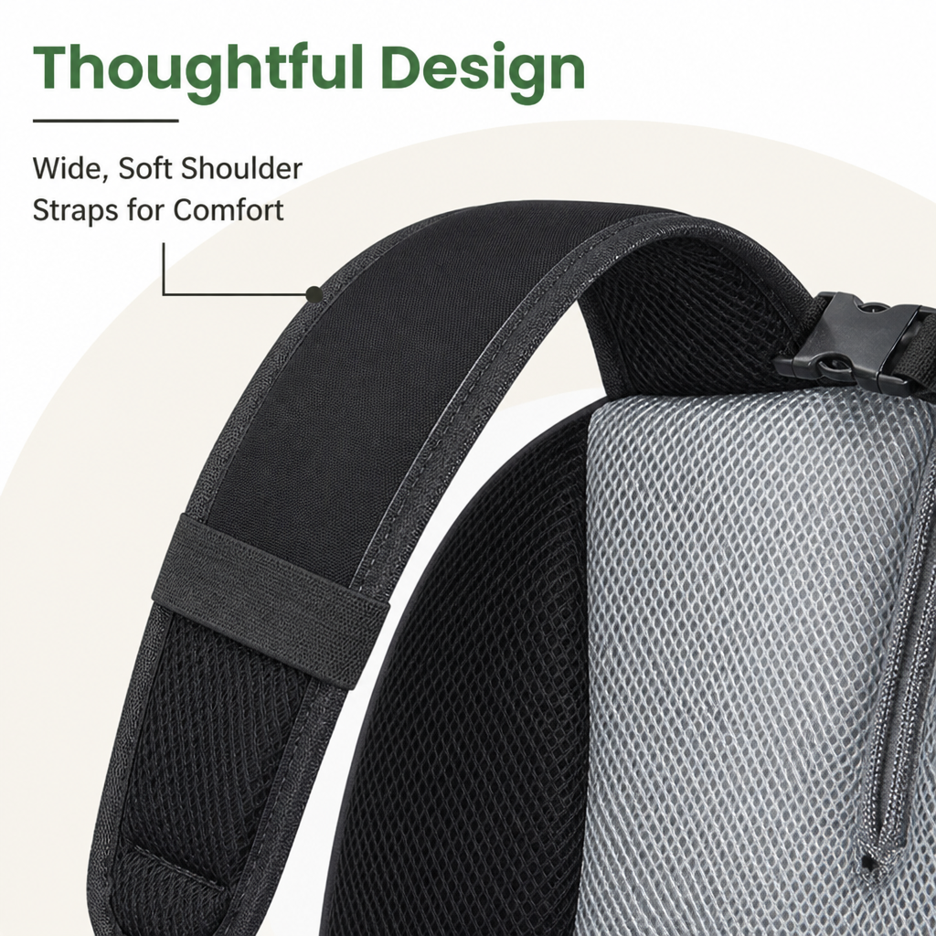 Ortekor Breathable Mesh & Security Zipper Backpack Carrier (Front-Opening)