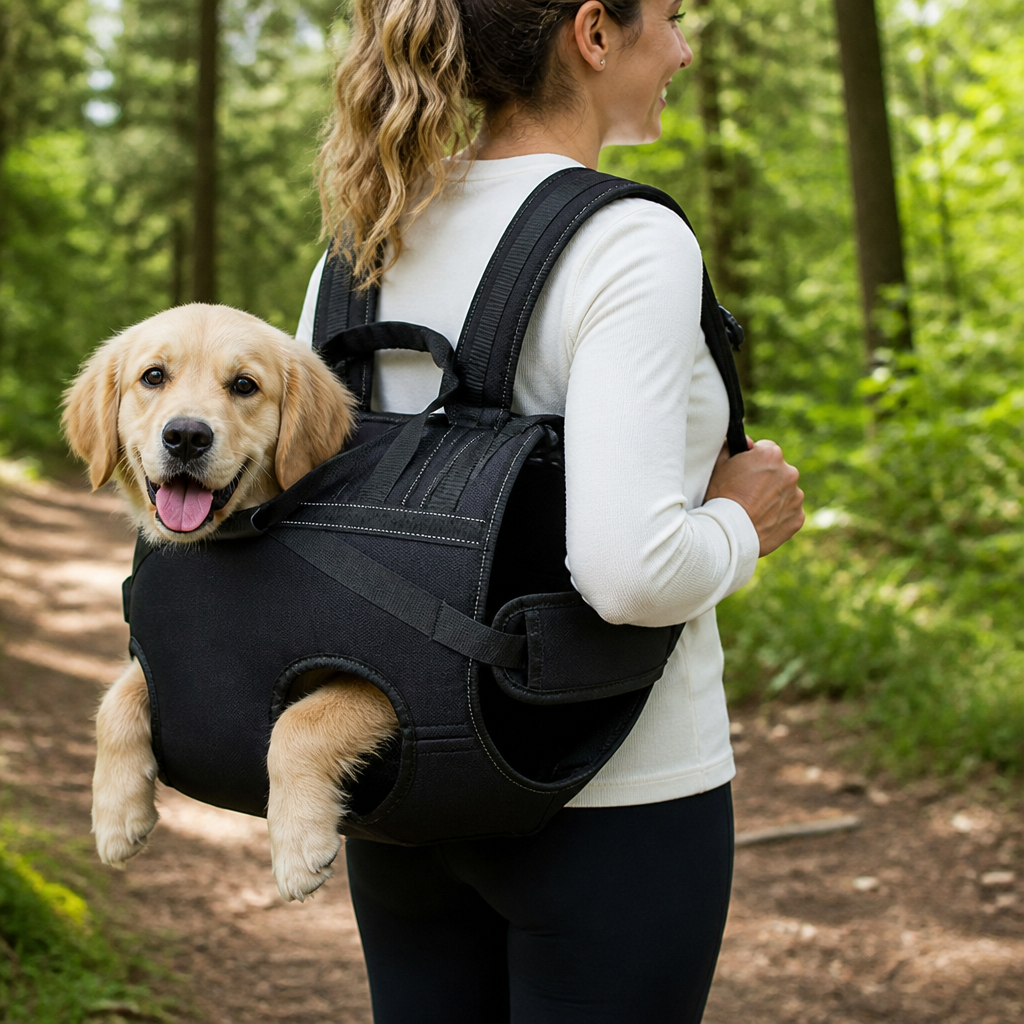 Ortekor Breathable Oxford Cloth & Padded Straps Dog Carrier Backpack
