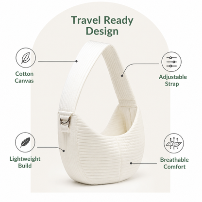 Ortekor Canvas Breathable Crossbody Sling Carrier