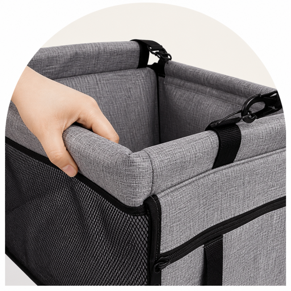 Ortekor Chemical-Free Foldable Hammock Car Seat Cover