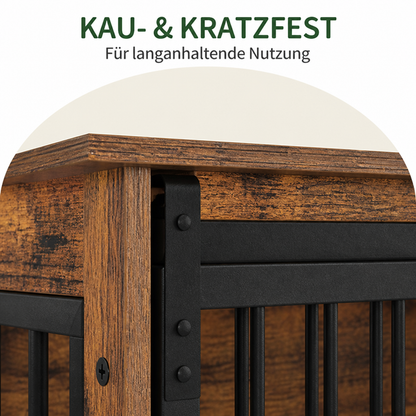 Ortekor Chew-Resistant Dual-Door Locking Dog Crate