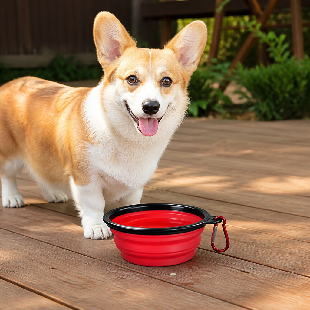 Ortekor Collapsible Food-Grade Silicone Travel Bowl