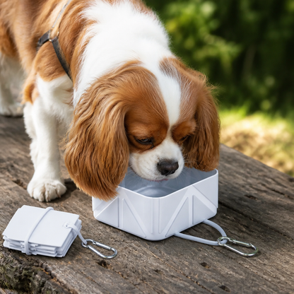 Ortekor Collapsible Silicone Pet Travel Bowl