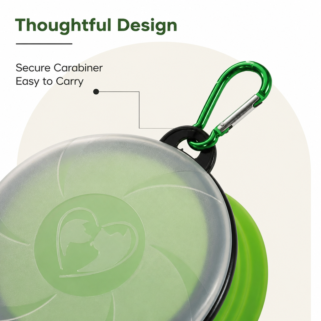Ortekor Collapsible Silicone & Travel-Friendly Dog Bowl
