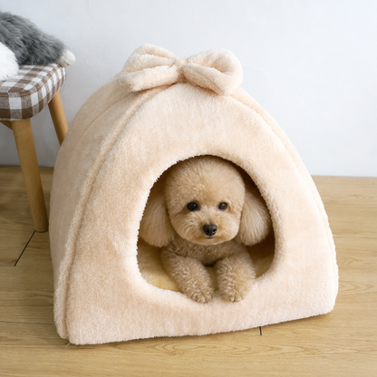 Ortekor Coral Velvet Lining Pet Bed (Removable Washable Mat)