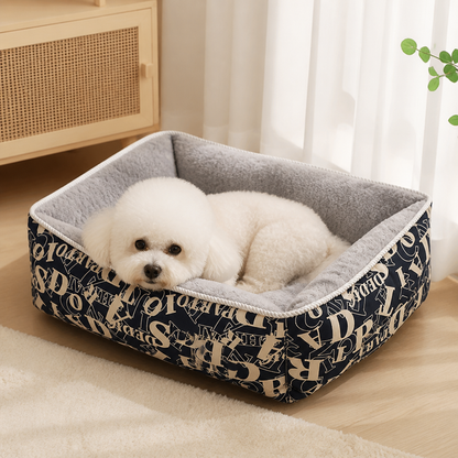 Ortekor Cotton & Linen Breathable Pet Nest (Removable Cover)