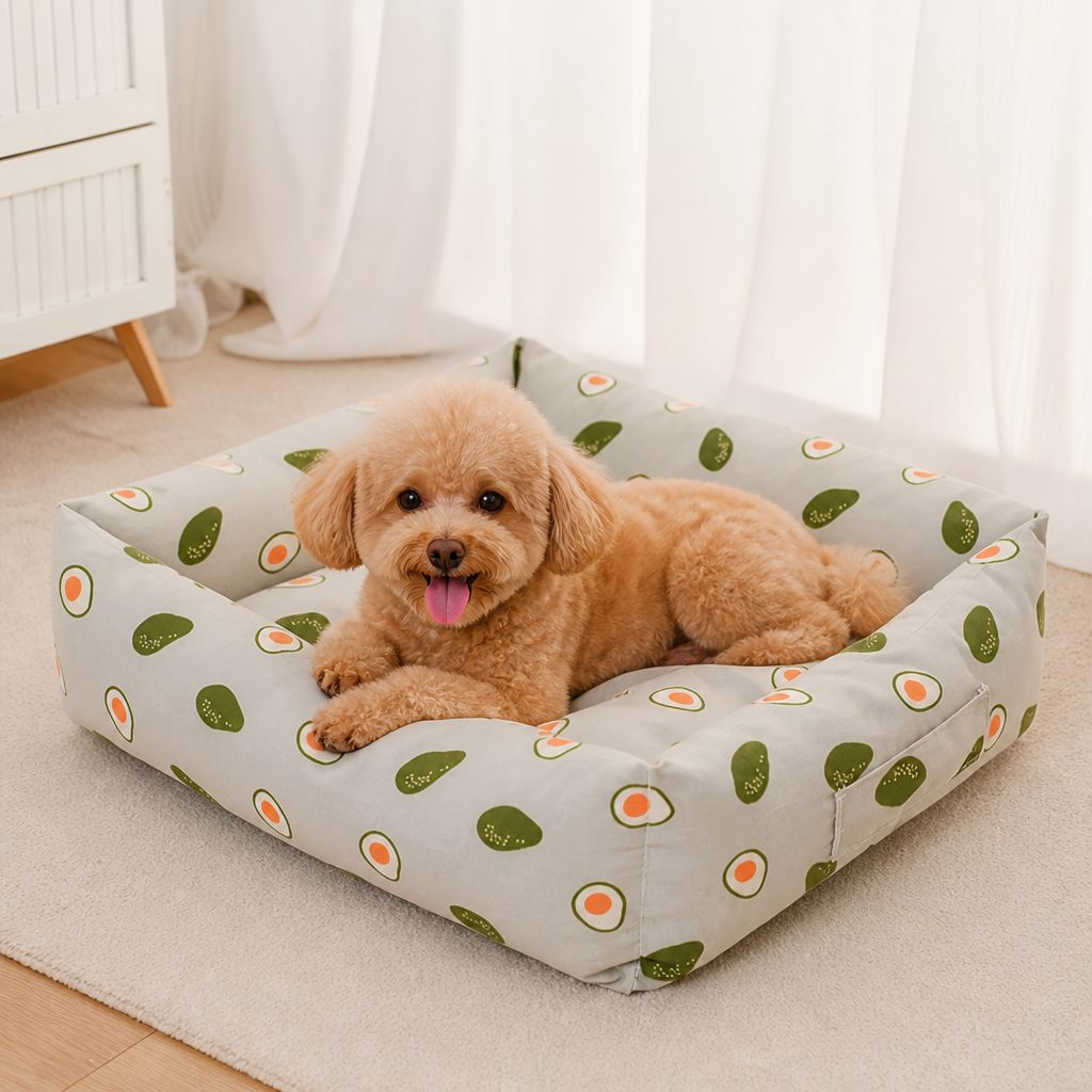 Ortekor Cotton & Linen Breathable Pet Nest (Removable Cover)