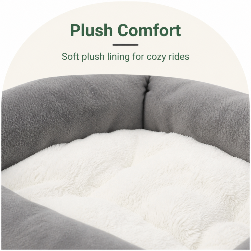 Ortekor Cushioned Plush Washable Car Seat Cover (Foldable Hammock)