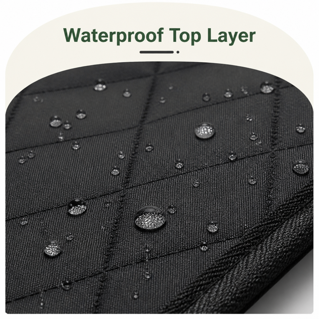 Ortekor Detachable Hard-Bottom & Waterproof Back Seat Extender