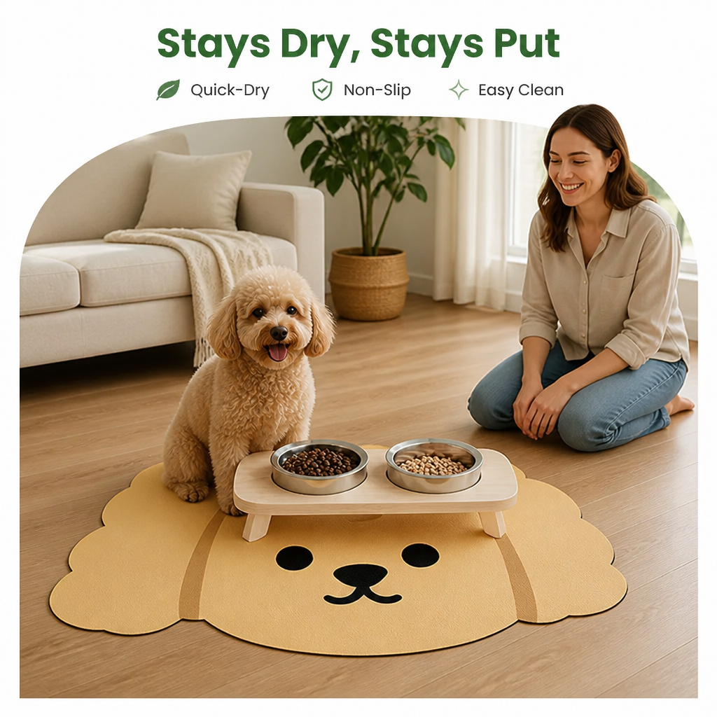 Ortekor Diatomaceous Earth Quick-Dry & Non-Slip Pet Mat