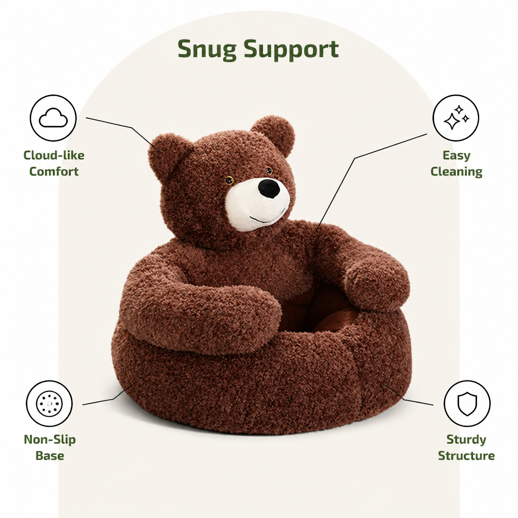 Ortekor Donut Plush & Washable Dog Sofa Bed