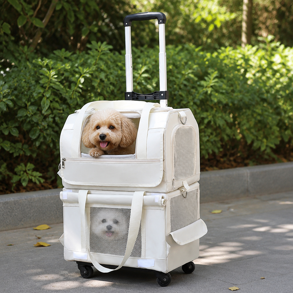 Ortekor Double-Decker Convertible Wheeled Travel Carrier