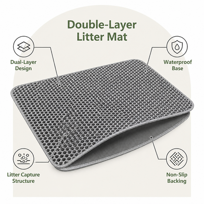 Ortekor Double-Layer Sand Trap & Non-Slip Litter Mat