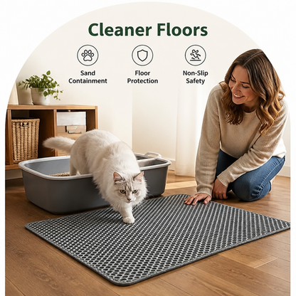 Ortekor Double-Layer Sand Trap & Non-Slip Litter Mat