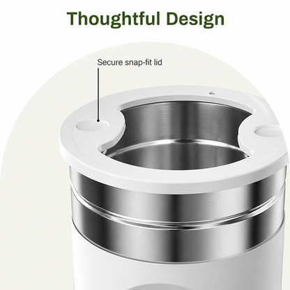 Ortekor Dual-Bowl WiFi & Button Pet Feeder