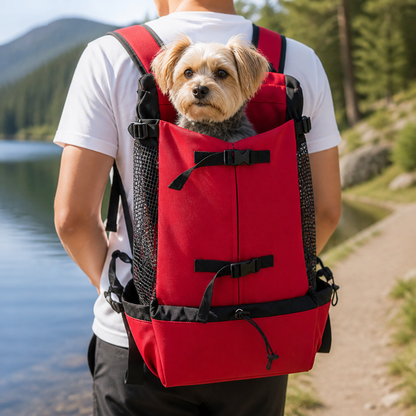Ortekor Durable Nylon & Breathable Mesh Dog Carrier Backpack