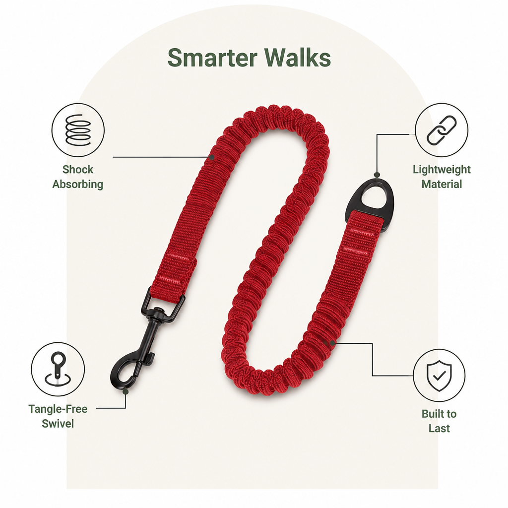 Ortekor Elastic Shock-Absorbing Nylon Leash Buffer