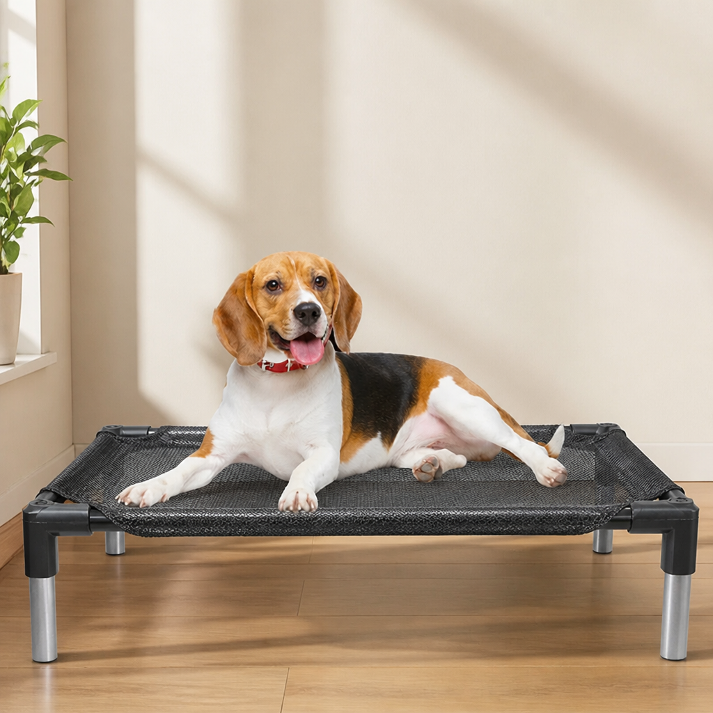 Ortekor Elevated Breathable Mesh Dog Bed (Guardrail)