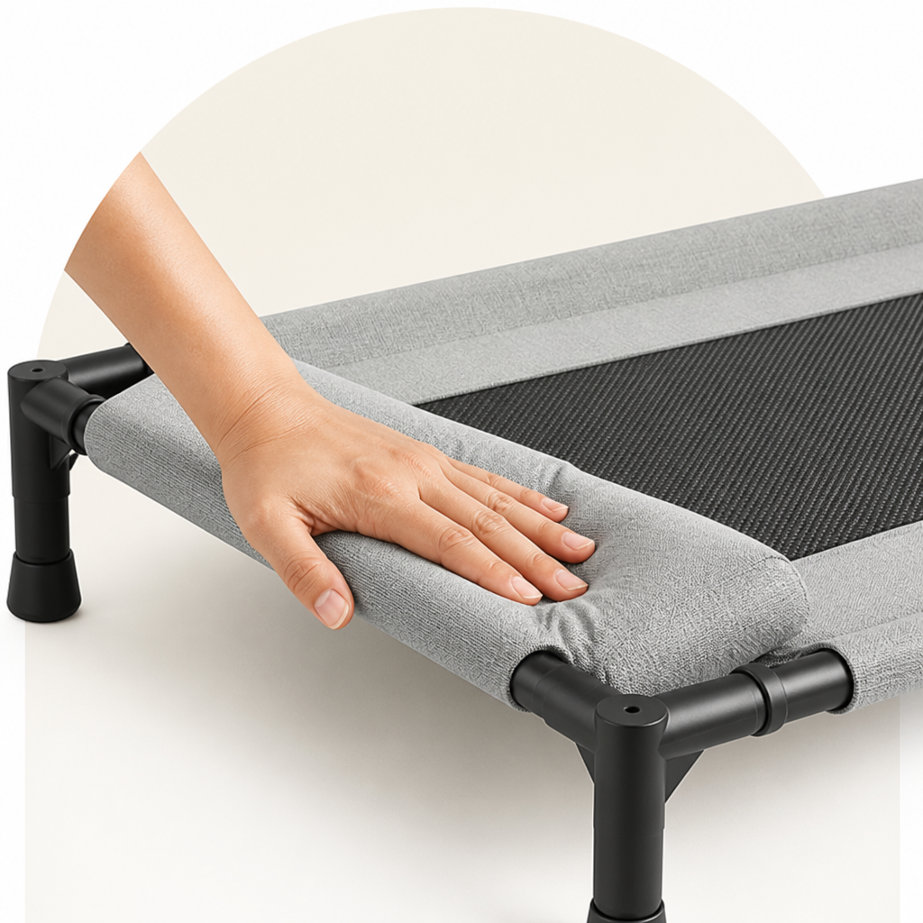 Ortekor Elevated Breathable Mesh Pet Bed (Removable Cover)