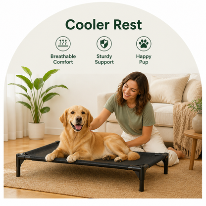 Ortekor Elevated Cooling Mesh Dog Bed